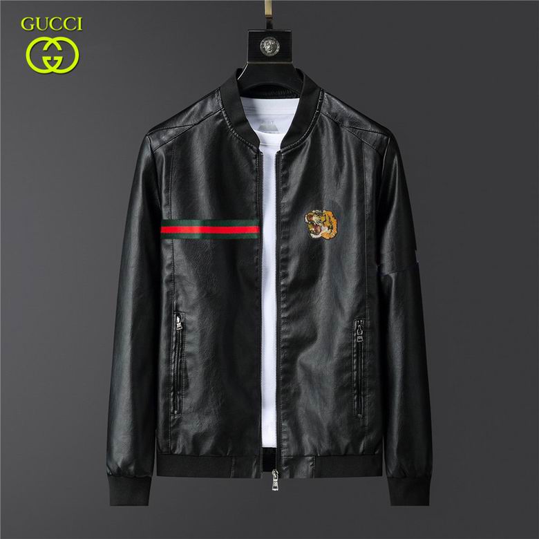 Gucci leather jackets men-GG6801J